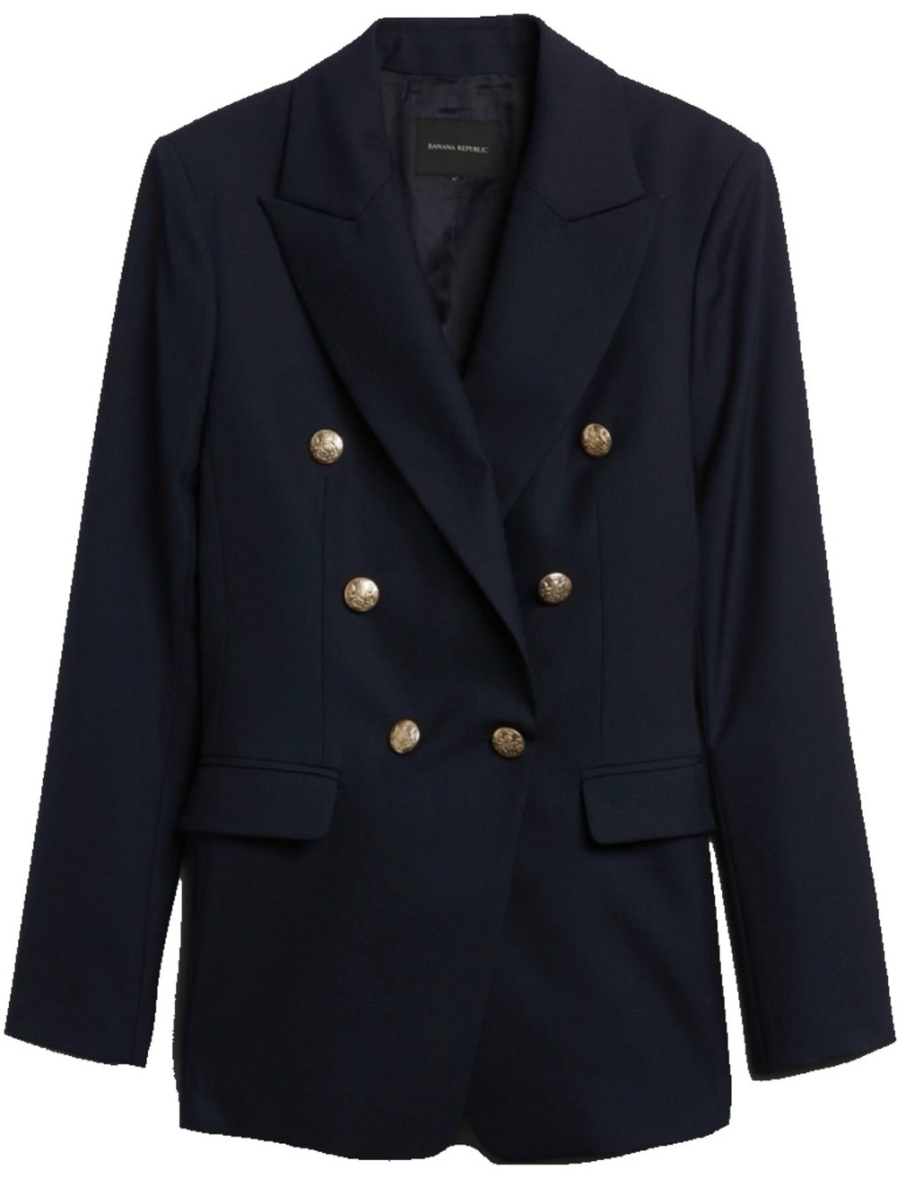 NWT Banana Republic Captains Blazer in Black Size 4